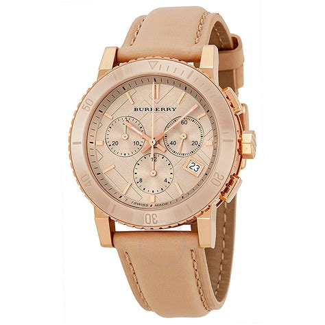 burberry chronograph rose gold|Burberry Rose Gold Watch .